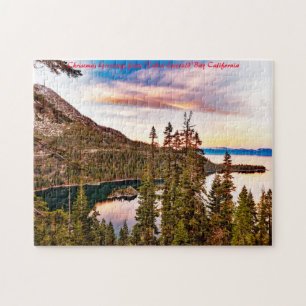 Tahoe Emerald Bay Kalifornien. Weihnachtsgrüße
