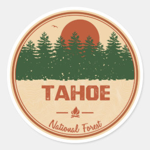 Tahoe National Forest Runder Aufkleber