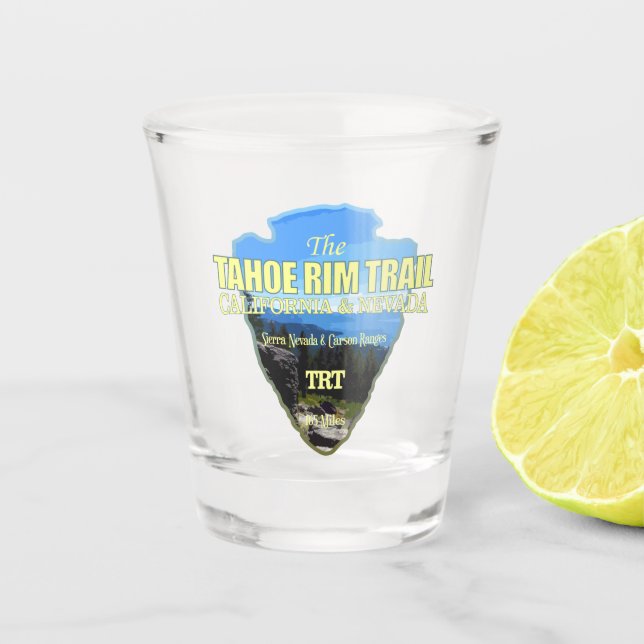Tahoe Rim (Pfeilspitze) Schnapsglas (Vorderseite)