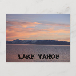 Tahoe SunSet 1 Postkarte