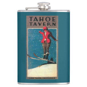 Tahoe Tavernepromo-Plakat Flachmann