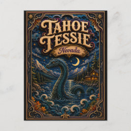 Tahoe Tessie Nevada Popcut Legenden Postkarte