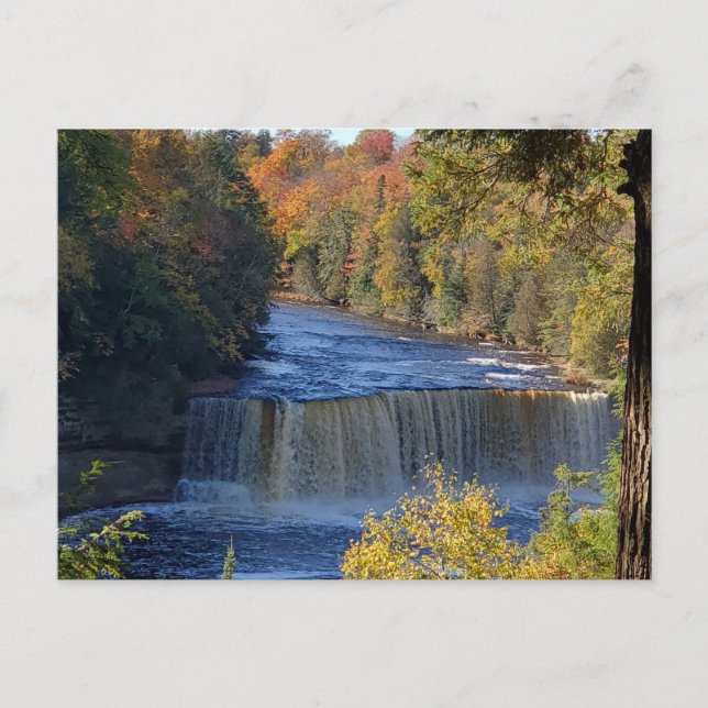 Tahqaumenon Falls, Michigan Postkarte (Vorderseite)