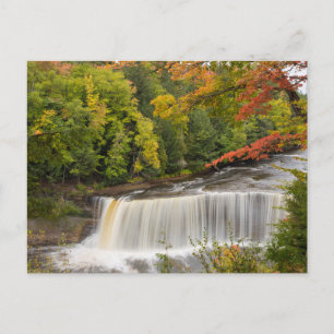 Tahquamenon Falls im Herbst Postkarte