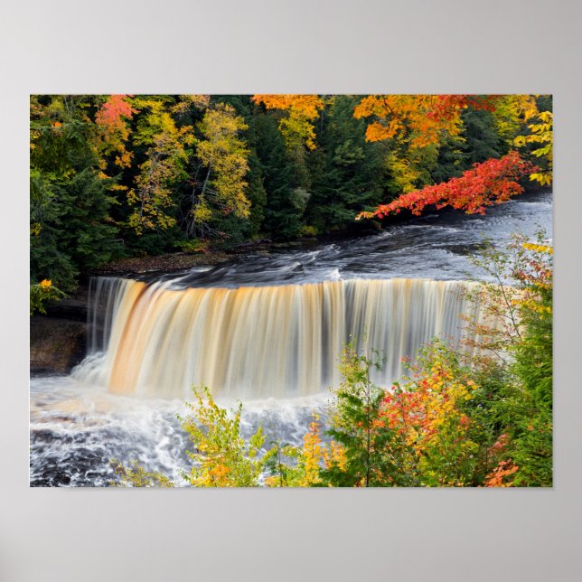 Tahquamenon Falls in Herbstposter Poster (Vorne)