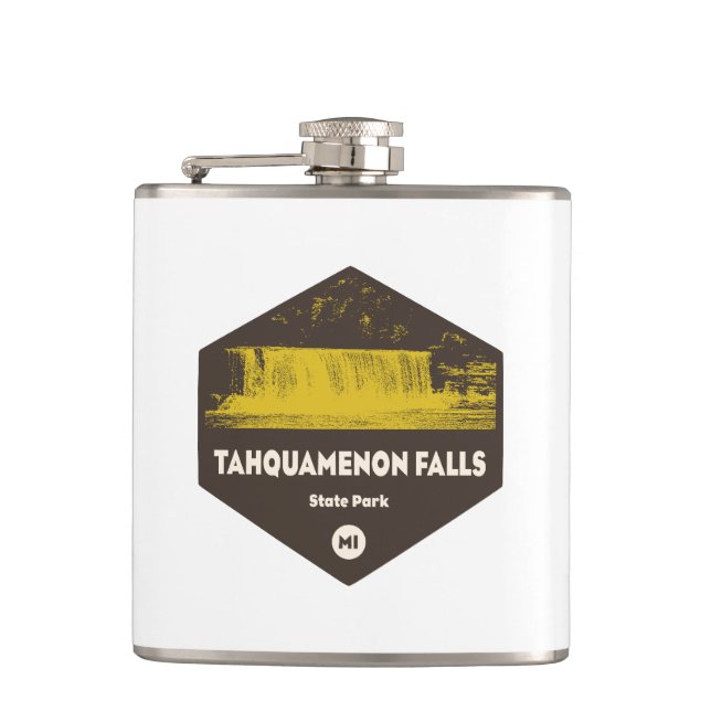 Tahquamenon Falls Staat Park Michigan Flachmann (Vorderseite)
