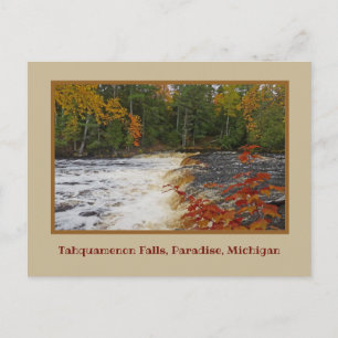 TAHQUAMENON FÄLLT IM AUTUMN / MICHIGANS U.P. POSTKARTE