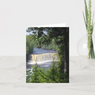 Tahquamenon Oberleder-Fälle Notecard Karte