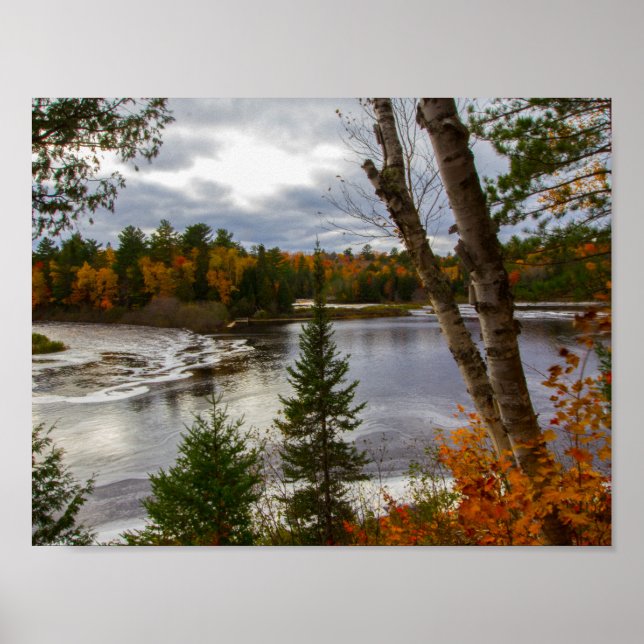 Tahquamenon River in Herbst, Michigan Poster (Vorne)