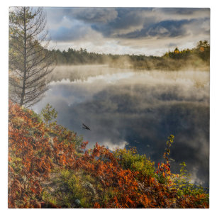 Tahquamenon River Sonnenaufgang   Paradise, Michig Fliese