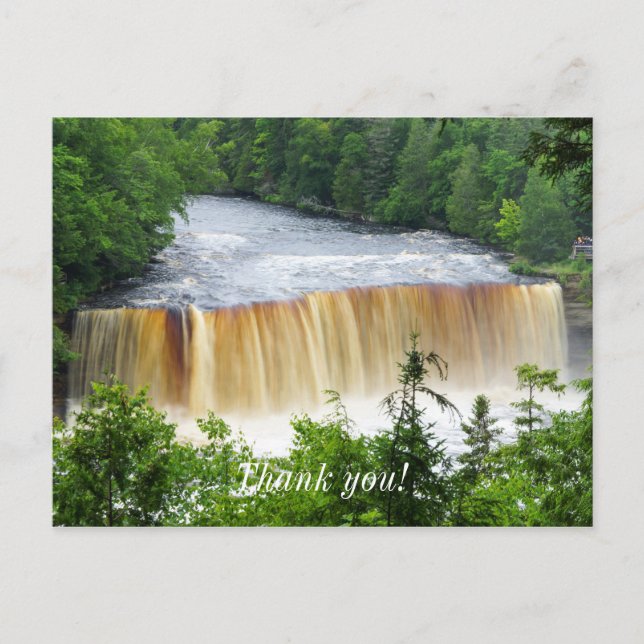 Tahquamenon Upper Falls Postkarte (Vorderseite)