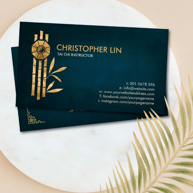 Tai - Chi Bagua / Pakua und Lucky Bamboo Visitenkarte (Von Creator hochgeladen)