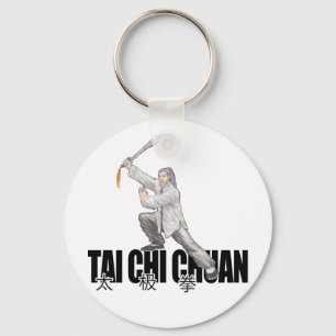 Tai-Chi-breite Klinge Schlüsselanhänger