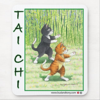 Tai Chi Cats Mouse Pad Mousepad