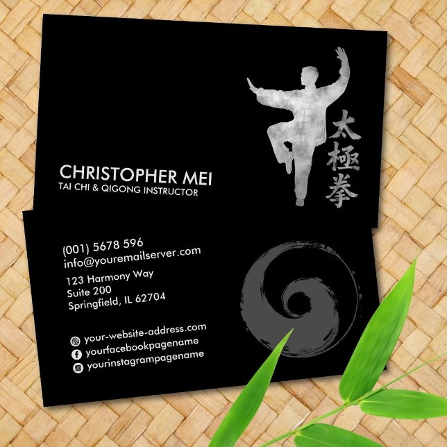 Tai Chi Chuan & Qigong Instructor Visitenkarte (Von Creator hochgeladen)