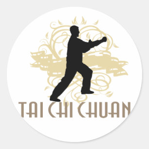 Tai Chi Chuan Runder Aufkleber