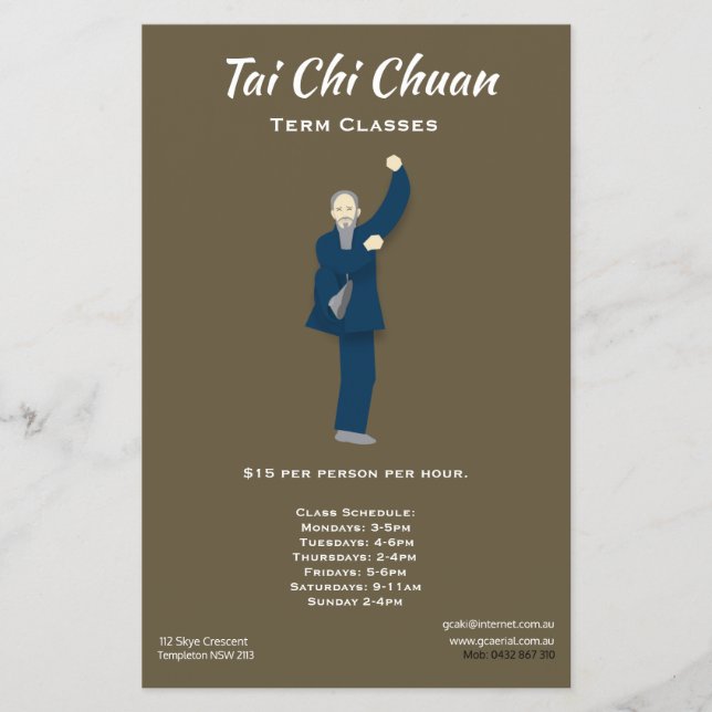Tai Chi Flyer (Vorne)