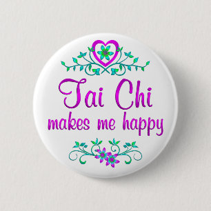 Tai-Chi glücklich Button