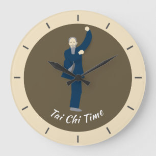 Tai Chi Große Wanduhr