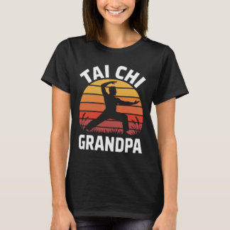 Tai Chi Großvater Senior Fitness Yoga Lanze Gesund T-Shirt