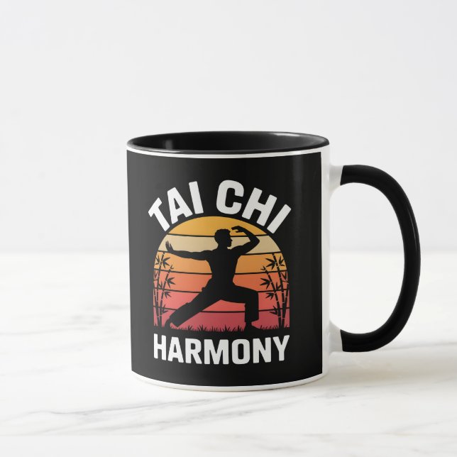 Tai Chi Harmony – Sunset Silhouette Tasse (Rechts)
