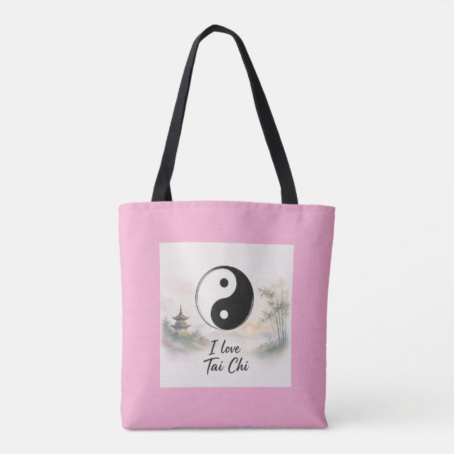 Tai Chi ist eine schöne Sache Tasche (Rückseite)