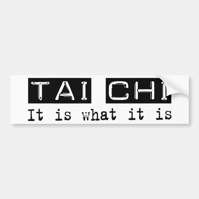 Tai-Chi ist es Autoaufkleber (Vorne)