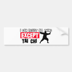 Tai chi Kampfdesign Autoaufkleber