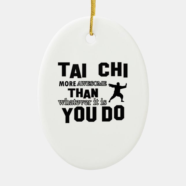 Tai-CHI Kampfkunstgeschenke Keramik Ornament (Vorne)