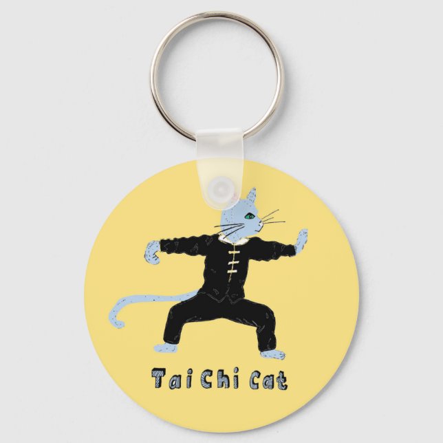 Tai chi Katzenschlüssel Ringmarschall Geschenk Schlüsselanhänger (Vorderseite)