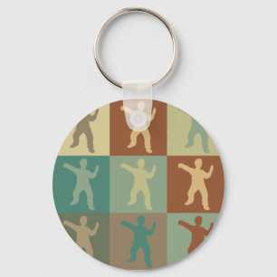 Tai-Chi-Pop-Kunst Schlüsselanhänger