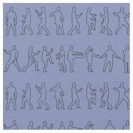 Tai Chi Postures Fabric Stoff
