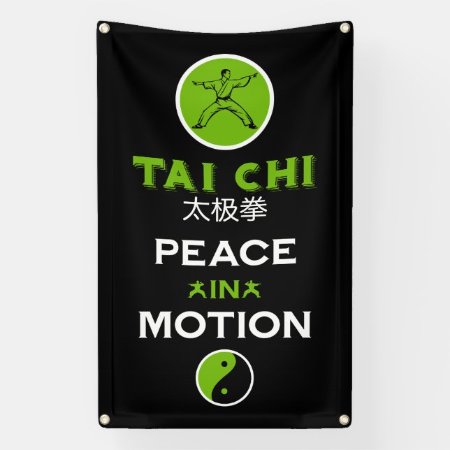 Tai Chi Praktiker Geschenk Banner (Vertikal)