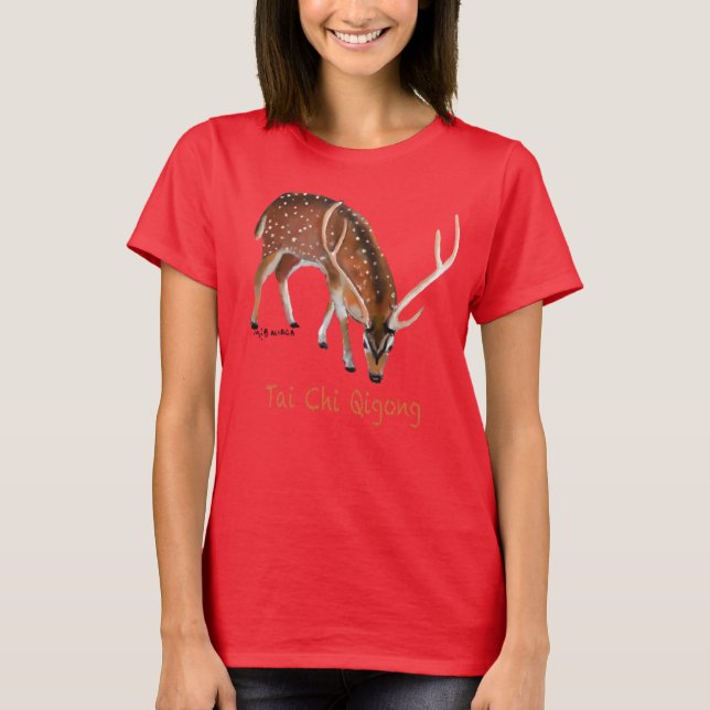 Tai Chi Qigong Deer T-Shirt (Vorderseite)
