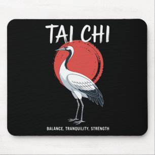 Tai Chi Qigong Kranich Kampfsport Yoga Meditation Mousepad