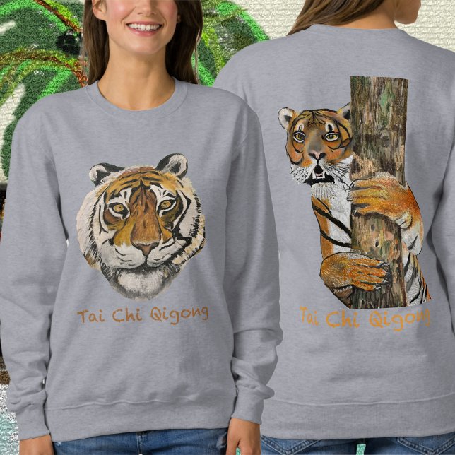 Tai Chi Qigong Tiger Women's Sweatshirt (Von Creator hochgeladen)