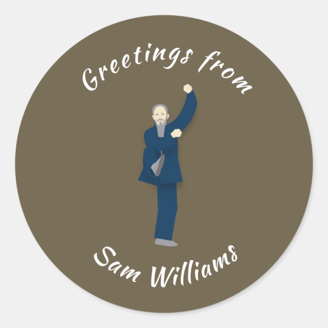 Tai Chi Runder Aufkleber (Vorderseite)