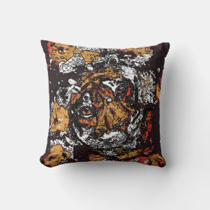 Tai Chi Tiger Iconi Einblick Golden Browns Kissen