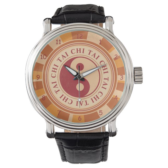 Tai Chi Yin und Yang Armbanduhr (Vorderseite)