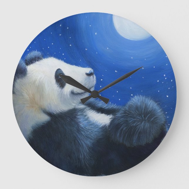 Tai Shan unter dem Mond Große Wanduhr (Vorderseite)