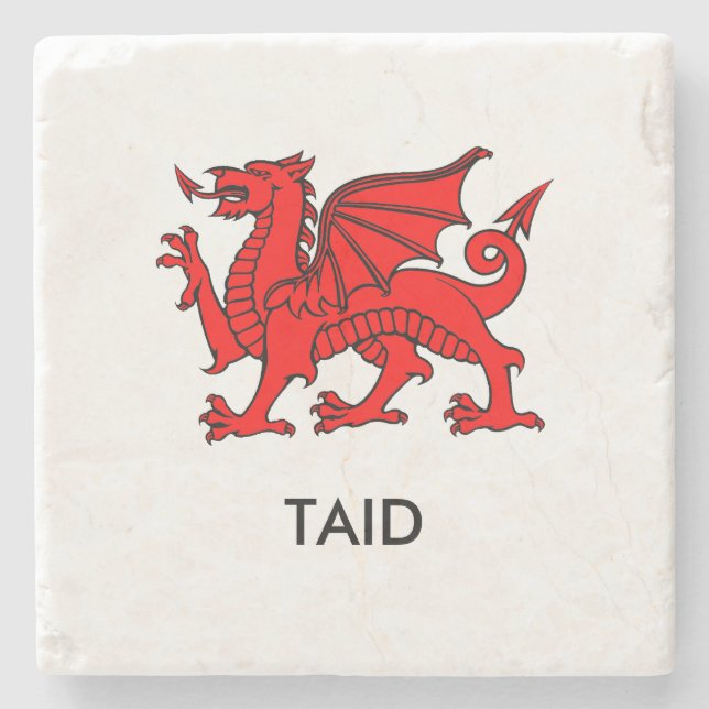 Taid - Nordwalisergrandad-Untersetzer Steinuntersetzer (Vorderseite)
