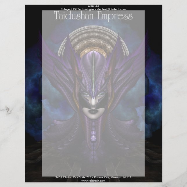 Taidushan Empress Briefkopf (Vorderseite)