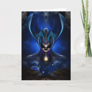Taidushan Sai Shadow Blue Grußkarte Vrt Karte