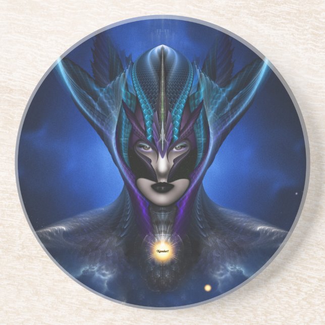Taidushan Sai Shadow Blue Sandstone Untersetzer (Vorne)