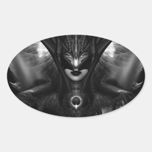 Taidushan Sai TOT BlackSun Oval Aufkleber