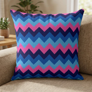 Taie de coussin jeté grande taille à motif chevron