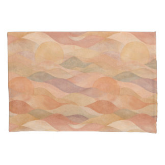 Taie d'oreiller abstraite de coucher de soleil dan