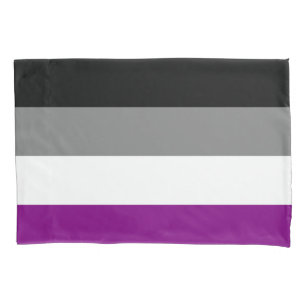 Taie d'oreiller asexuelle de drapeau