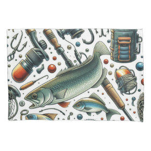 Taie d'oreiller Bass Fish pêcheur