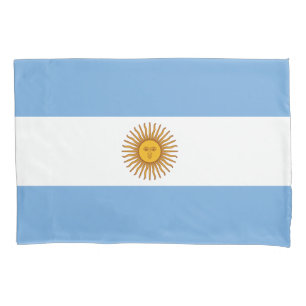Taie d'oreiller de drapeau de l'Argentine